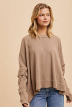 Zari Washed Crew Neck Top
