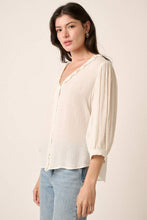 Magnolia Mist Swiss Dot Blouse
