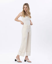 Fall's Canvas Super High Rise Cuffed Wide Leg Jeans