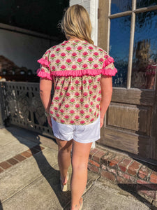 THML Scalloping Around Town Blouse