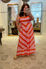 Sunset Chevron Stripe Midi Dress