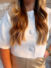 Cream of The Crop Button Top