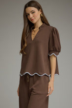 Scallop & Shine Top