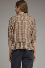 Honeyed Gingham Top