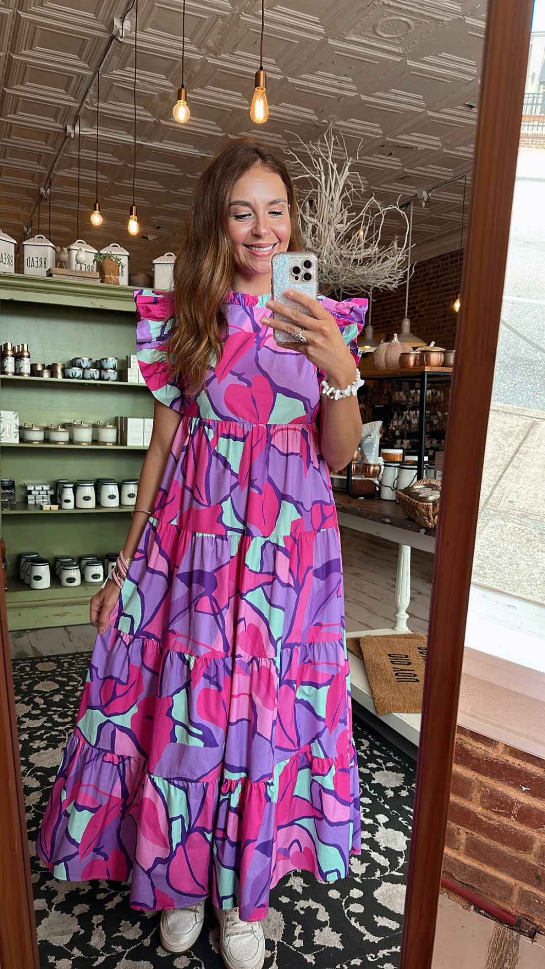 Daffi Multicolor Tiered Maxi Dress
