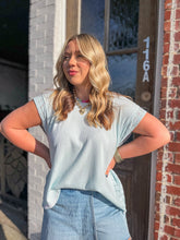 Laci High Rise Raw Hem Denim Skort