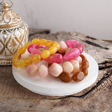 Sorbet Stack – Set of 4 Chunky Acrylic Stretch Summer Bracelets