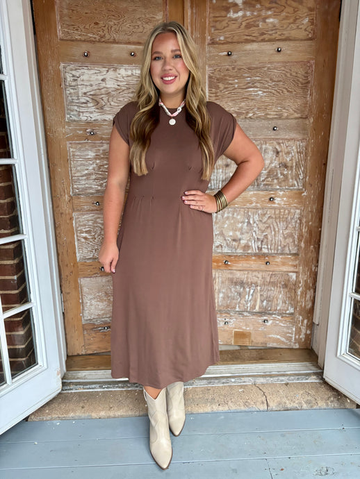 Gathered All About Jersey Dress