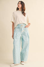Luna Polka Dot Pleated Barrel Pants