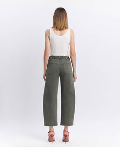 Olive Barrel Jeans