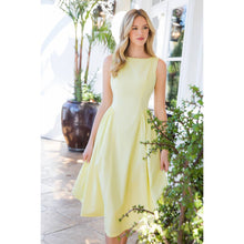 THML Sunshine Stroll Gathered Waist Midi Dress
