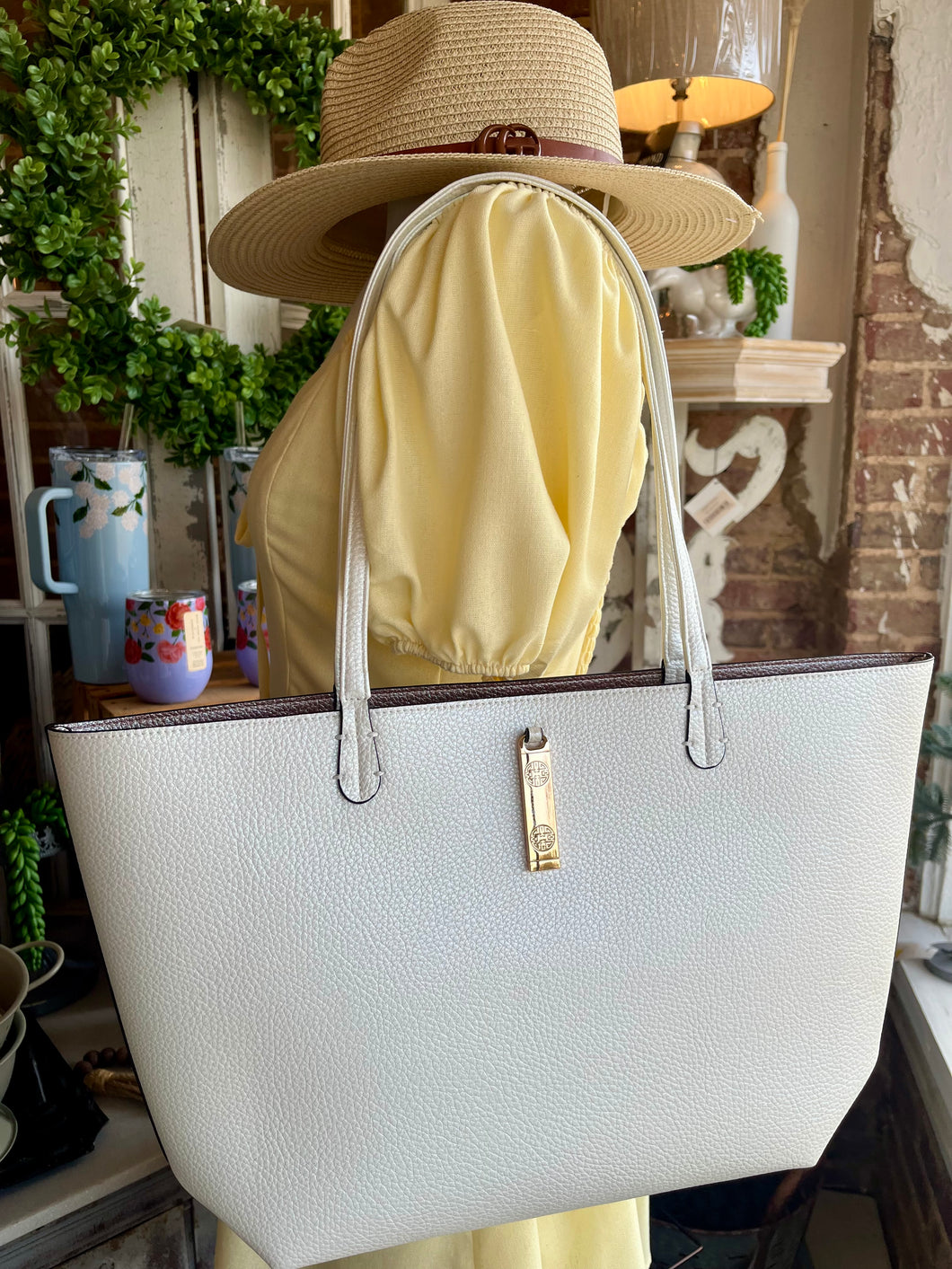 Leather Large Tote Bag
