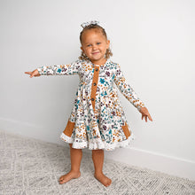 Maren Floral BUTTON DRESS Kids Fall Outfit