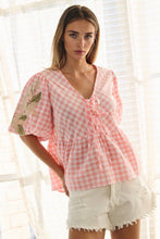 Sweet Magnolia Gingham Blouse