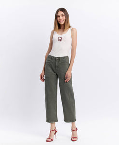 Olive Barrel Jeans