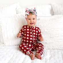 Emery Plaid ZIP Bamboo Baby Sleepy