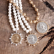 Coin Chunky Ball Chain Statement Necklace