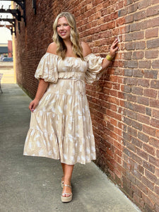 Frond and Found Midi Dress