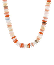 Color Stone Beaded Necklace