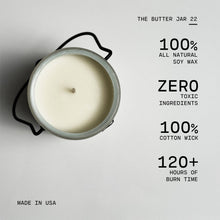 22 oz Butter Jar Candle: Jasmine & Honeysuckle