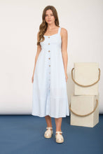 Neutral Notions Striped Midi Dress