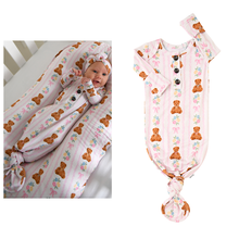 Gillian GOWN Bamboo Bear Baby Newborn