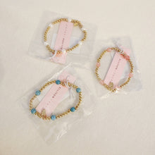 Golden Beads Stone Stretch Bracelet