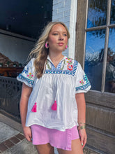 THML Gardenia Embroidered Top