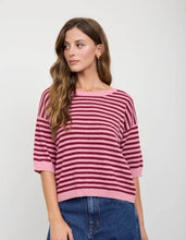 Burgundy Market Stripe Sweater