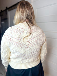 Lacey Little Thing Cream Knit Sweater