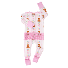 Gillian RUFFLE ZIP Bamboo Baby Sleeper