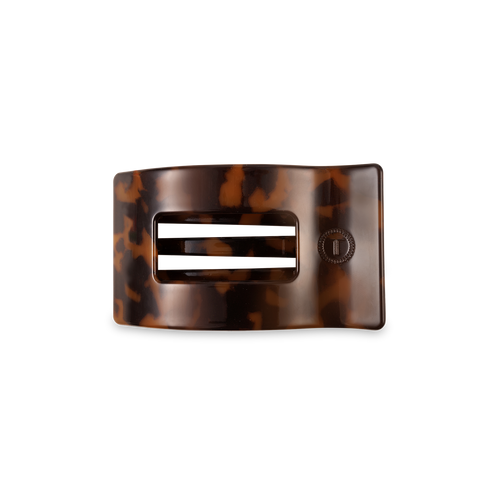 Flat Rectangle Hair Clip | Small | Tortoise