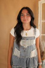 Tabitha Button Suspender Denim Skirt Jumper