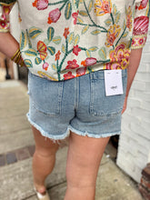 Vervet Coastal Wrap Tie Denim Skort