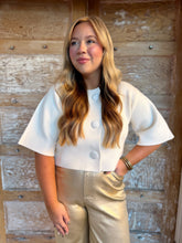 Cream of The Crop Button Top