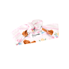 Gillian TOPKNOT HEADBAND Baby Newborn Bear Print