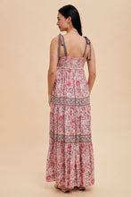 Sunset Serenade Border Print Maxi Dress