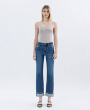 Niko High Rise Cuffed Straight Jean