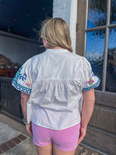 THML Gardenia Embroidered Top