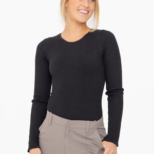 Everyday Ribbed Seamless Long Sleeve Bodysuit