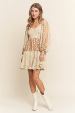 Neutral Nights Smocked Dress