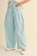 Luna Polka Dot Pleated Barrel Pants