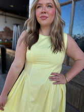 THML Sunshine Stroll Gathered Waist Midi Dress