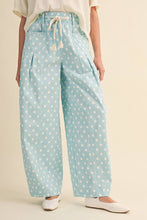 Luna Polka Dot Pleated Barrel Pants
