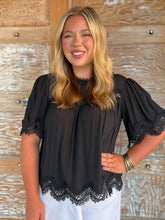 Delicate Details Lace Trim Top