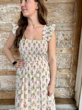 Campbell Smocked Midi Dress