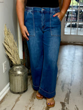 The Harper Cuffed Wide Leg Jean