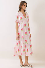 The Meadow Tiered Midi Dress