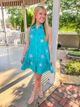 Malibu Star Sequin Patch Mini Dress