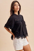Delicate Details Lace Trim Top